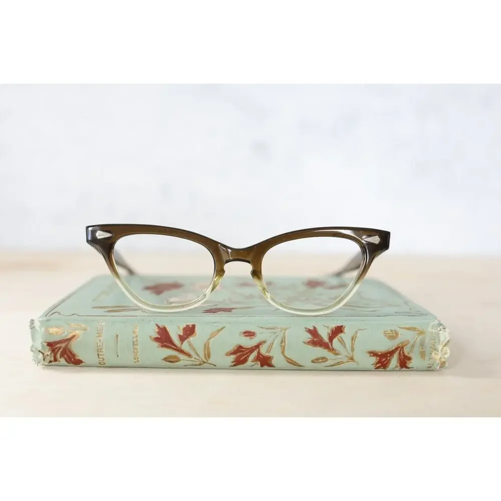 Vintage Graceline Cat eye rockabilly eyeglass 1960s Pin up NOS